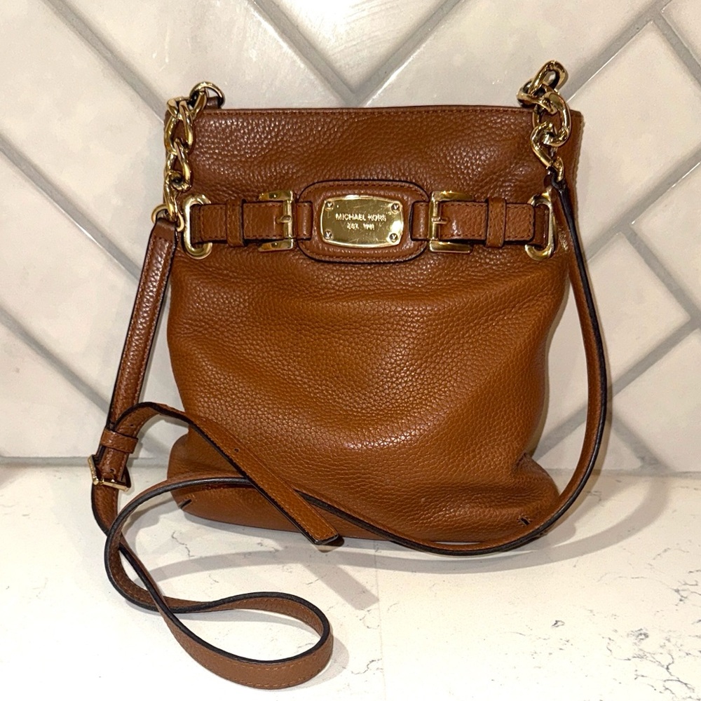Michael Kors Tan Leather Crossbody Bag